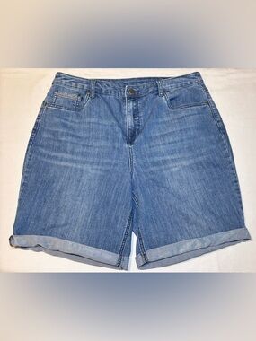 Christopher & Banks Bermuda Denim Shorts Size 14